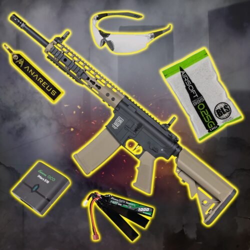 STARTER PACK set SA M4 Keymod Gen2 (SA-C09 CORE(TM) HAL ETU(TM)) - Black / Tan