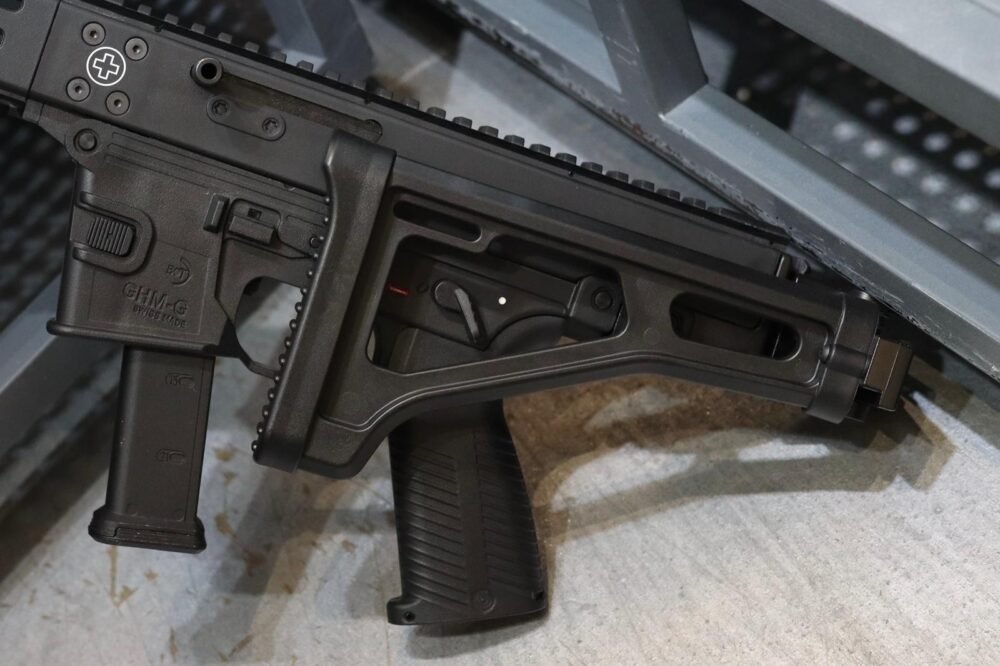 Lambda Defence Angstadt Arms MDP-9 RIS Folding Stock - Black