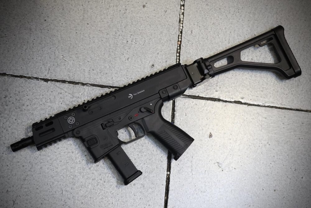 Lambda Defence Angstadt Arms MDP-9 RIS Folding Stock - Black