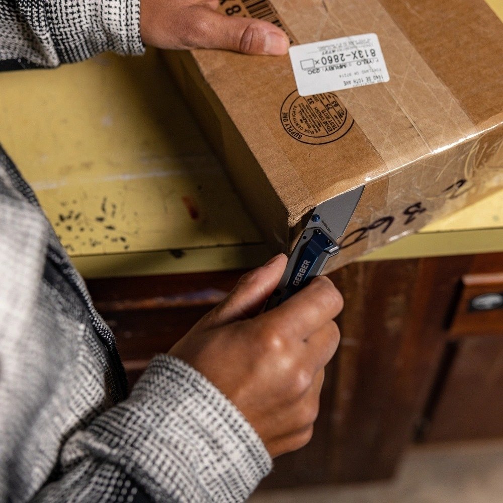 GERBER PARALITE Folding Knife - Grey / Blue