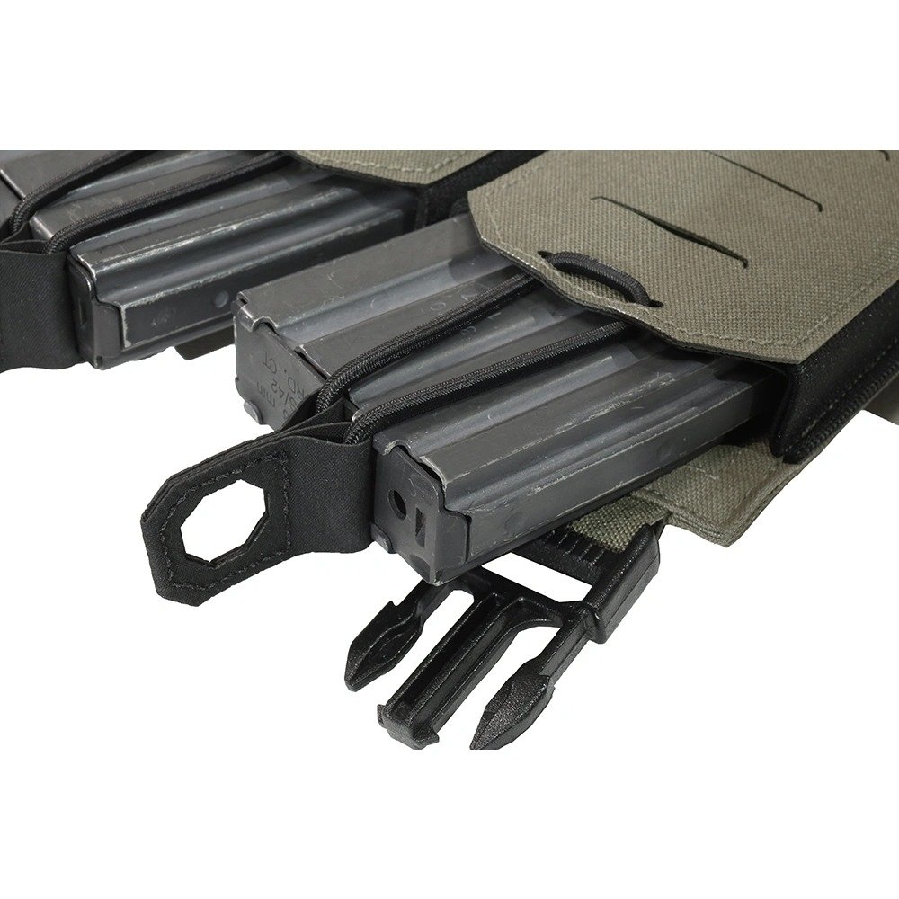 80084 WAS LPC Laser-Cut FLAP PANEL for 3 M4 / AR15 (5.56) Magazines – Ranger Green