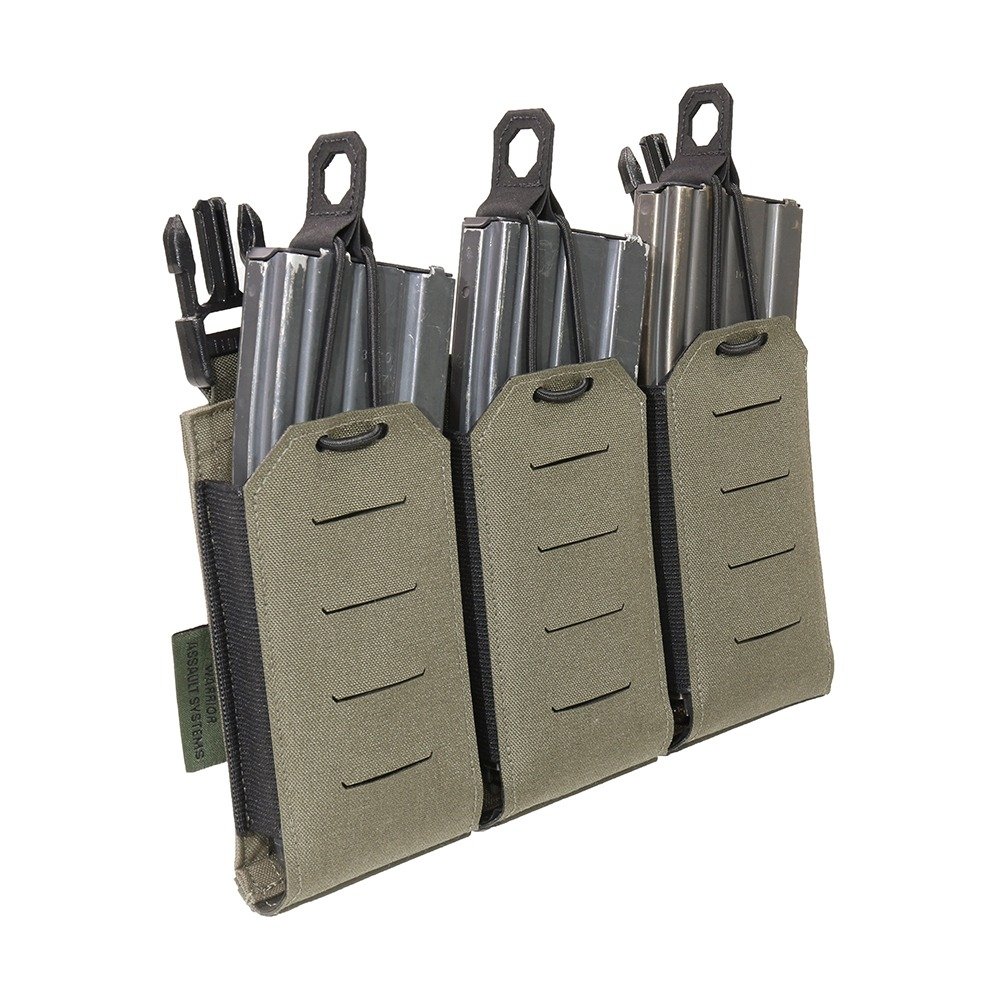 80086 WAS LPC Laser-Cut FLAP PANEL for 3 M4 / AR15 (5.56) Magazines – Ranger Green