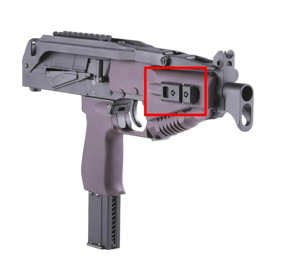 Lambda Defence SR2M GBB Side RIS Rail - Black