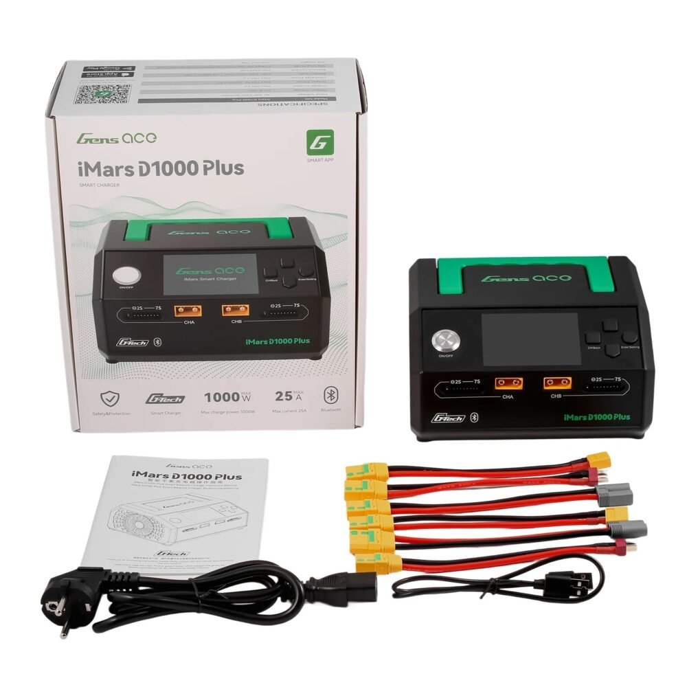 Gens ACE iMars D1000 Plus Smart Charger – Black
