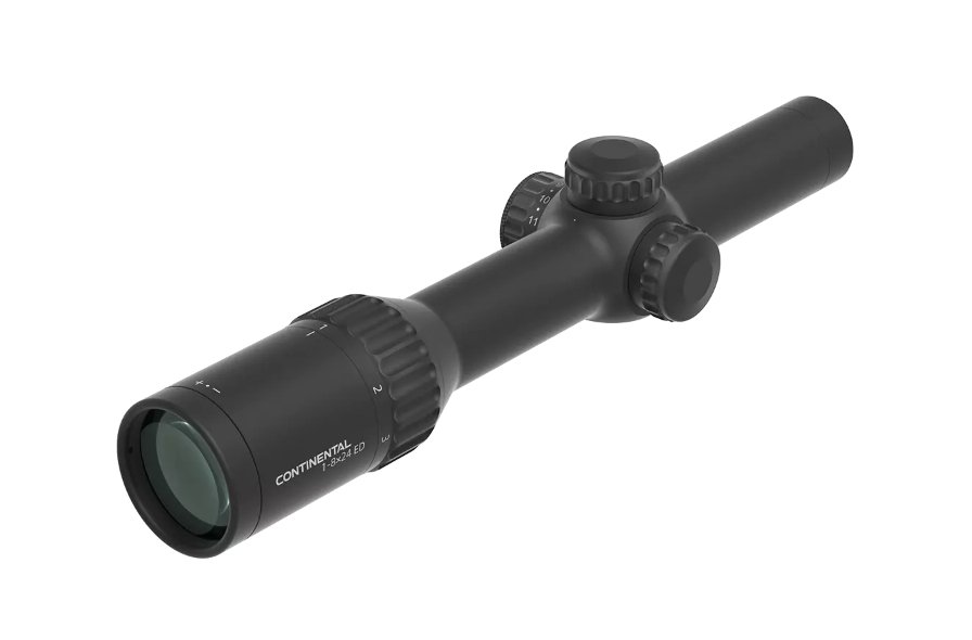 VO LPVO Riflescope CONTINENTAL X8 1–8×24 ED Fiber SFP with X-ACCU Mount – Black