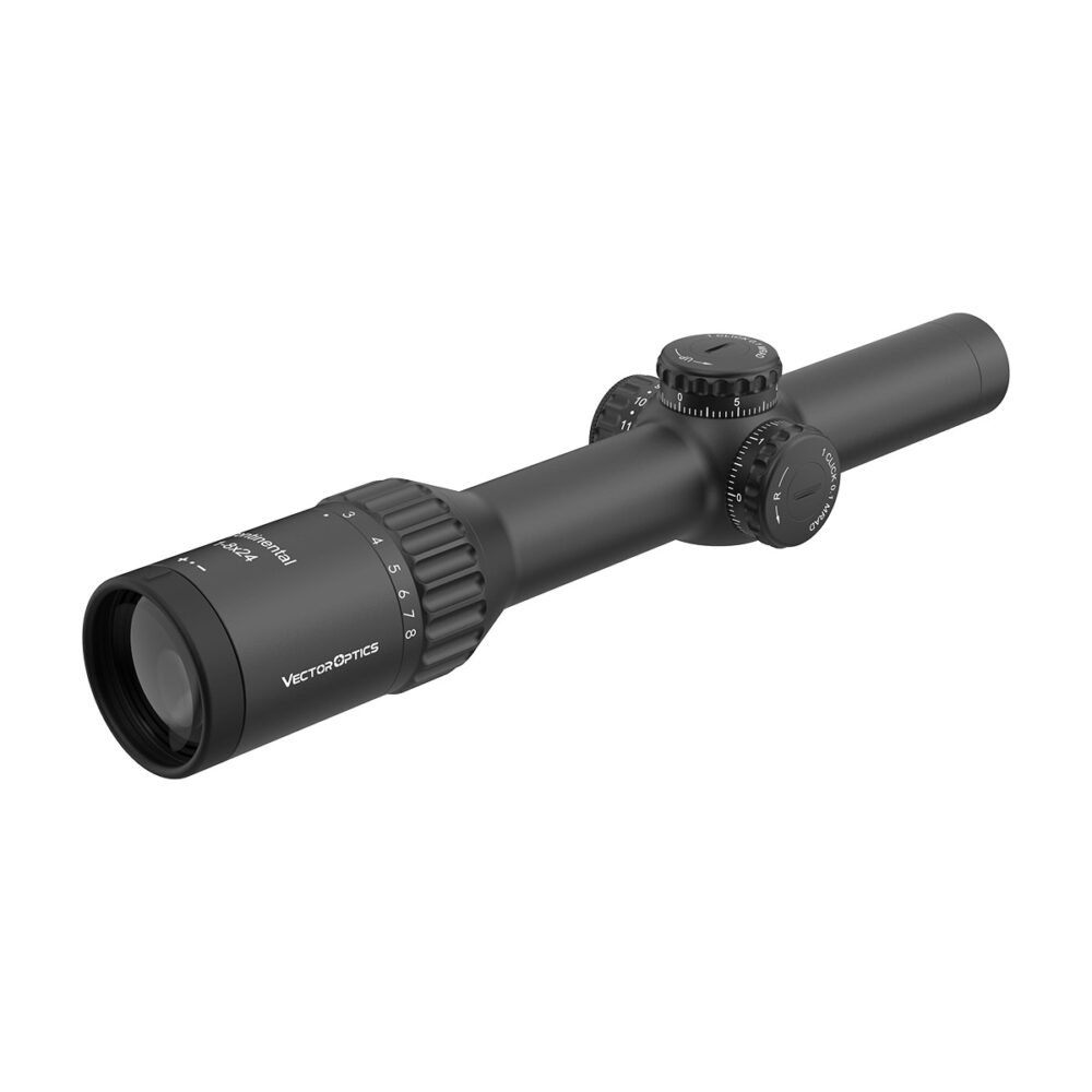 VO CONTINENTAL X8 1-8×24 ED TACTICAL SFP LPVO Riflescope with X-ACCU Mount – Black