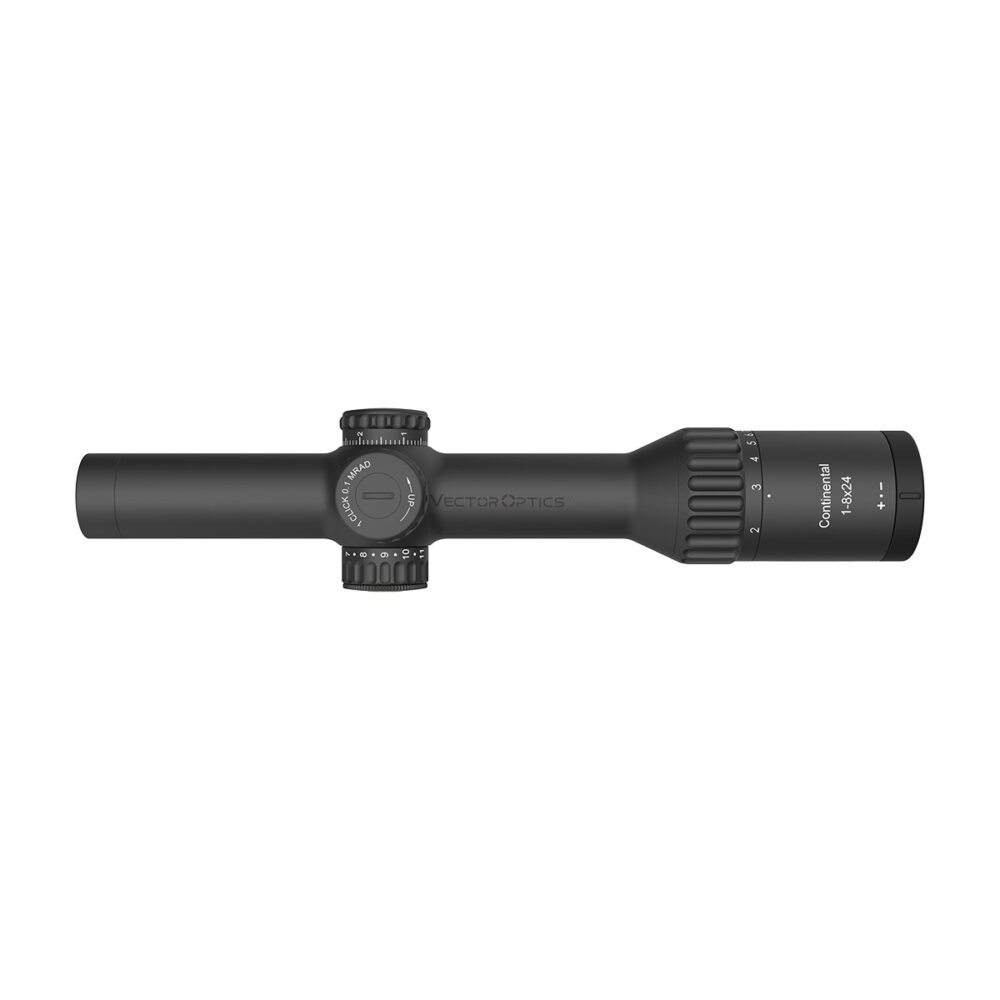 VO CONTINENTAL X8 1-8×24 ED TACTICAL SFP LPVO Riflescope with X-ACCU Mount – Black