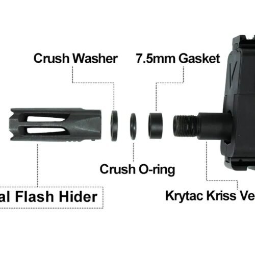 AceTech KRYTAC KRISS VECTOR / THOR Steel Flash Hider, 14 mm CCW