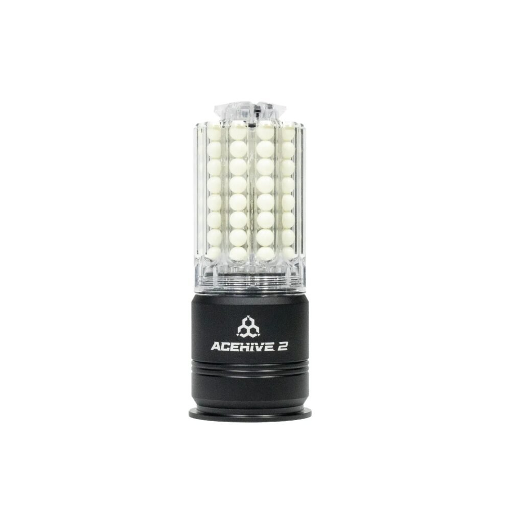 AceTech AceHive 2 40mm Gas Grenade, 80 BBs – Black