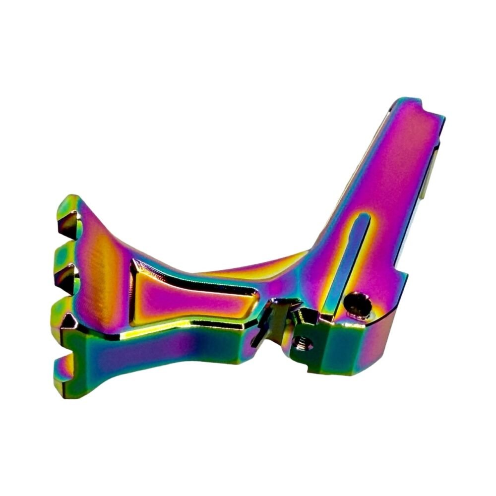 CTM CNC Hi-Capa UnderMount RIS Rail Stock Adapter – Electroplated Rainbow