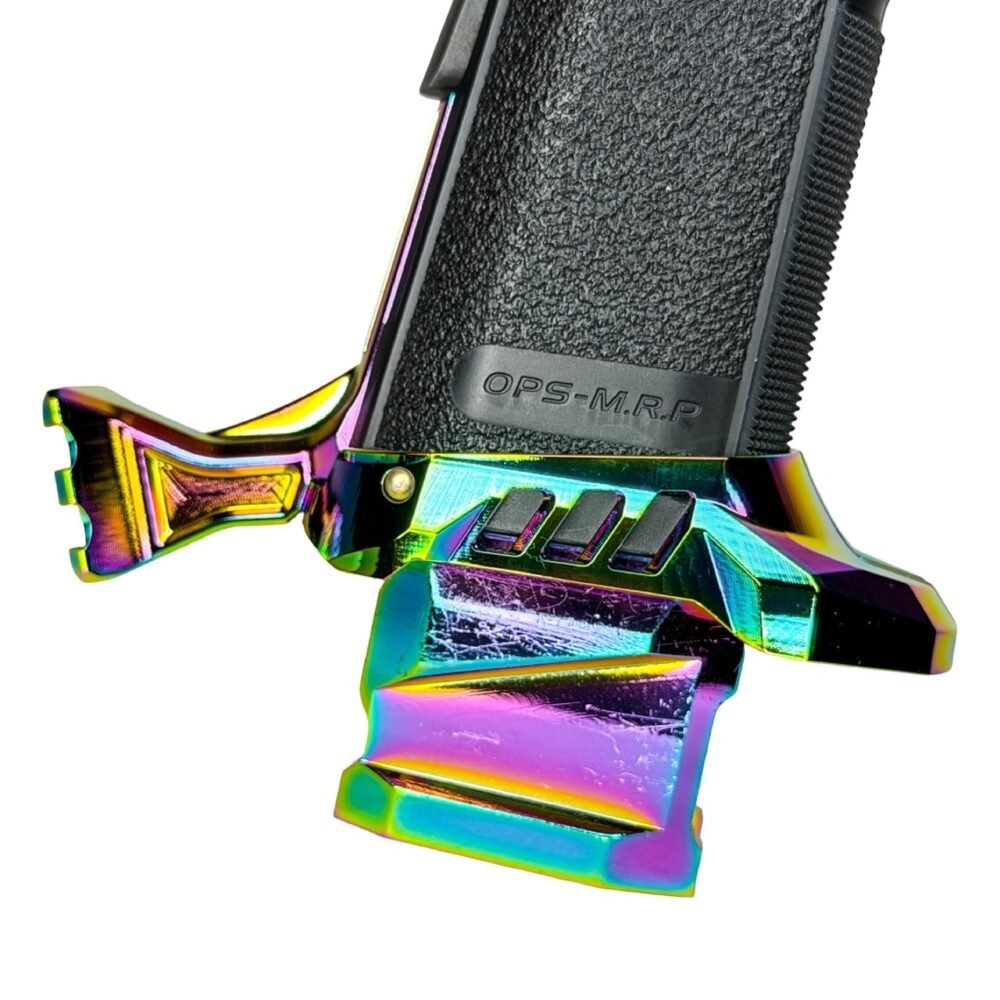 CTM CNC Hi-Capa UnderMount RIS Rail Stock Adapter – Electroplated Rainbow