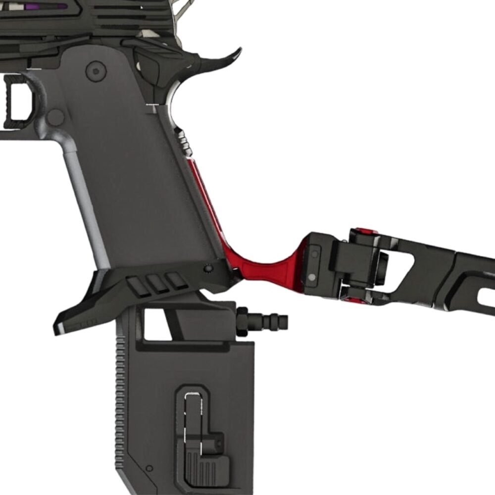 CTM CNC Hi-Capa UnderMount RIS Rail Stock Adapter – Red