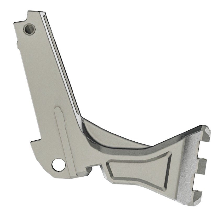 CTM CNC Hi-Capa UnderMount RIS Rail Stock Adapter – Silver