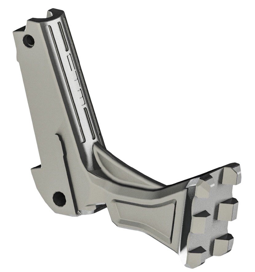 CTM CNC Hi-Capa UnderMount RIS Rail Stock Adapter – Silver