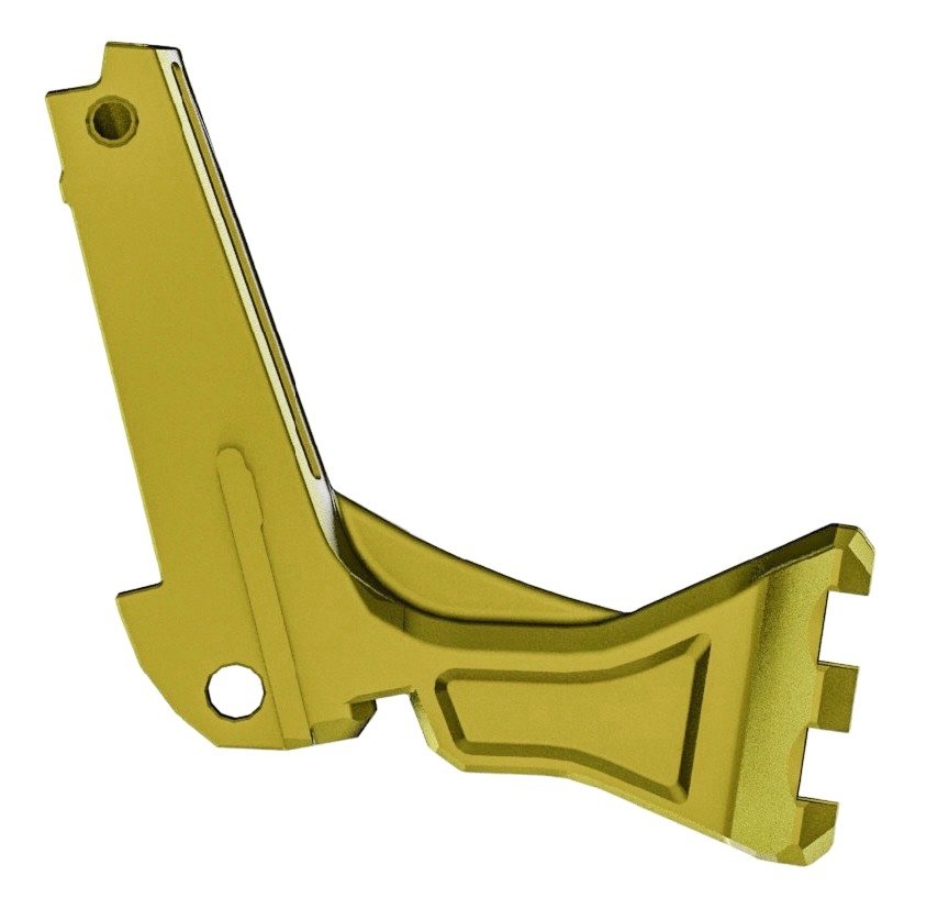 CTM CNC Hi-Capa UnderMount RIS Rail Stock Adapter – Gold