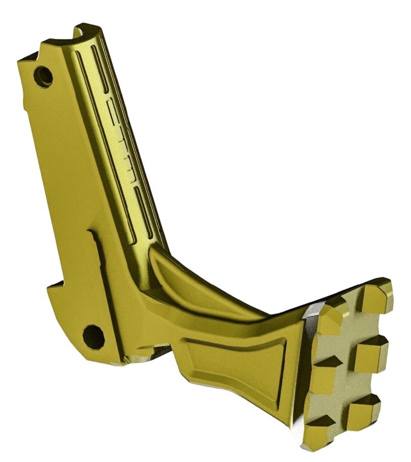 CTM CNC Hi-Capa UnderMount RIS Rail Stock Adapter – Gold
