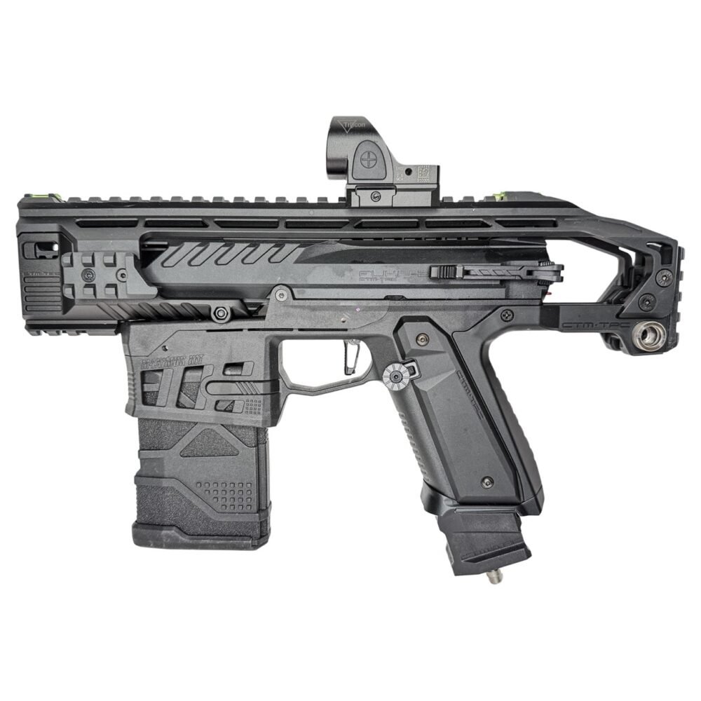 CTM AAP-01 M4XIMUS Kit CNC Extended Rail Blast Shield – Black