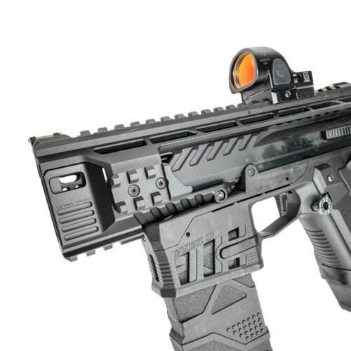 CTM AAP-01 M4XIMUS Kit CNC Extended Rail Blast Shield – Silver