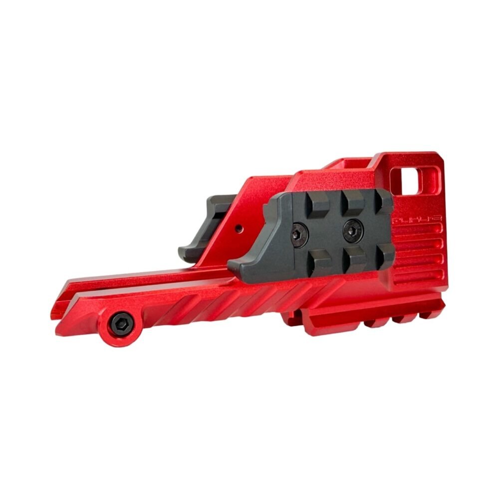 CTM AAP-01 M4XIMUS Kit CNC Extended Rail Blast Shield – Red