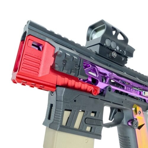 CTM AAP-01 M4XIMUS Kit CNC Extended Rail Blast Shield – Red