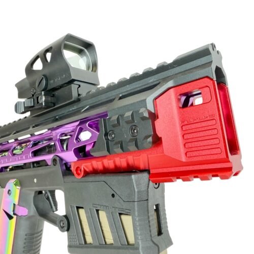 CTM AAP-01 M4XIMUS Kit CNC Extended Rail Blast Shield – Red