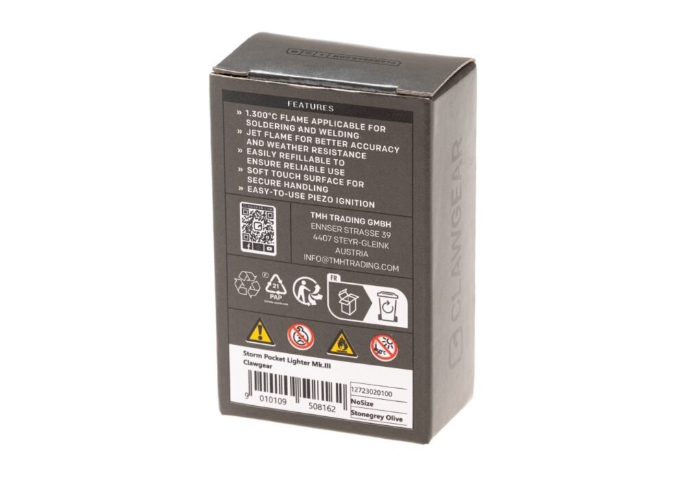 81155 CLAWGEAR Storm Mk.III Pocket Lighter – Green