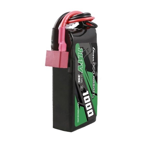 Gens ACE Li-Pol Battery 11.1V 1000mAh, 35C, T-Dean – Monoblock