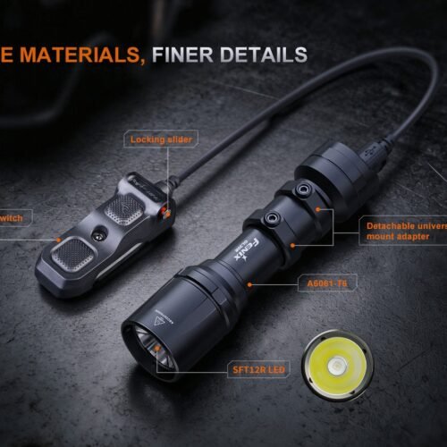 FENIX GL30R Tactical Flashlight with Remote Switch – Black