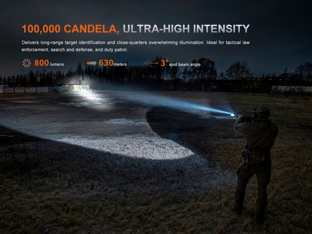 FENIX GL30R Tactical Flashlight with Remote Switch – Black