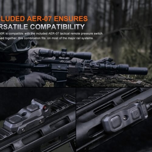 FENIX GL30R Tactical Flashlight with Remote Switch – Black