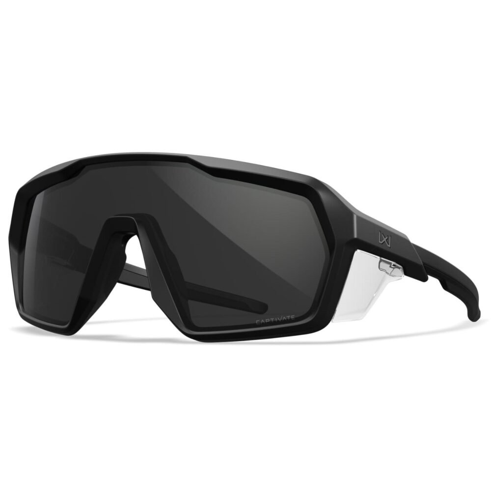 WILEY X CITADEL CAPTIVATE(TM) Shooting Glasses (Smoke Lens) – Black