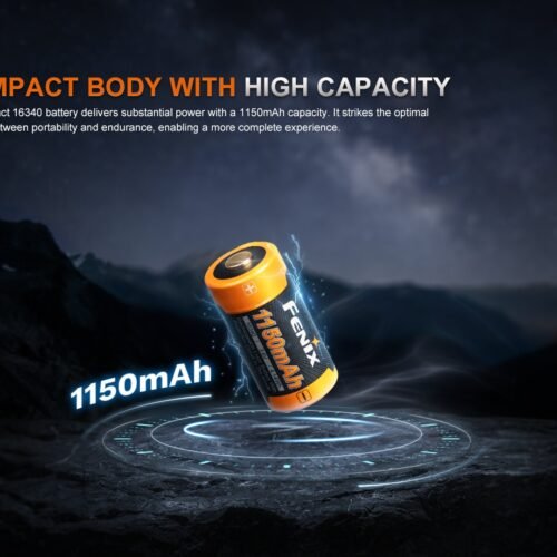 FENIX Rechargeable Li-ion Battery RCR123A 3.6V - 1150 mAh