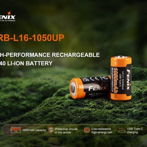 FENIX Rechargeable USB-C Battery RCR123A 3.6V - 1050 mAh