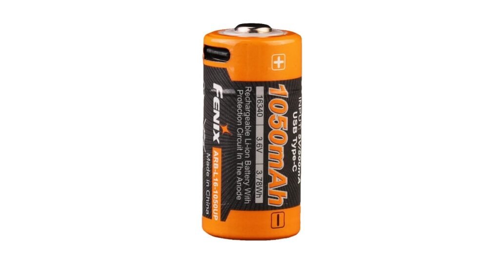 FENIX Rechargeable USB-C Battery RCR123A 3.6V - 1050 mAh