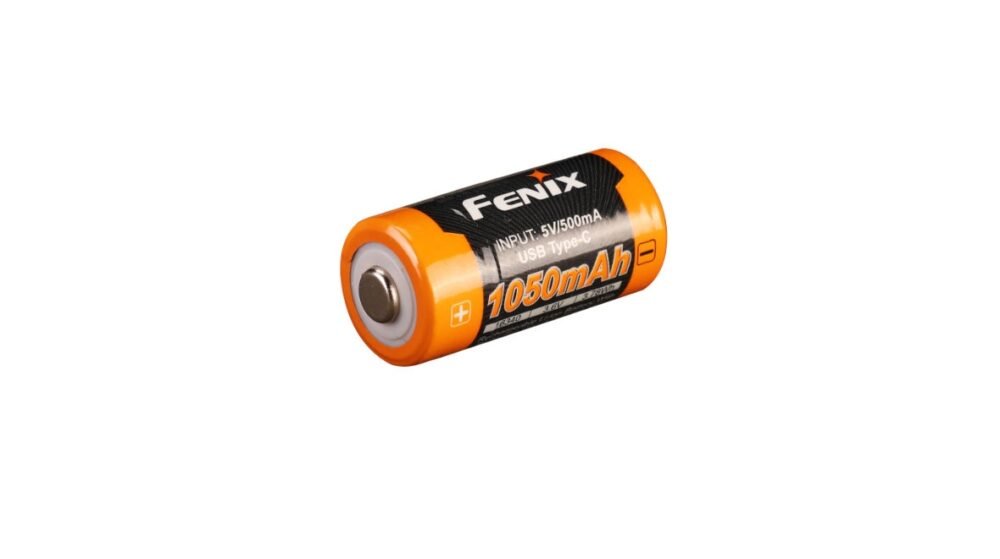 FENIX Rechargeable USB-C Battery RCR123A 3.6V - 1050 mAh