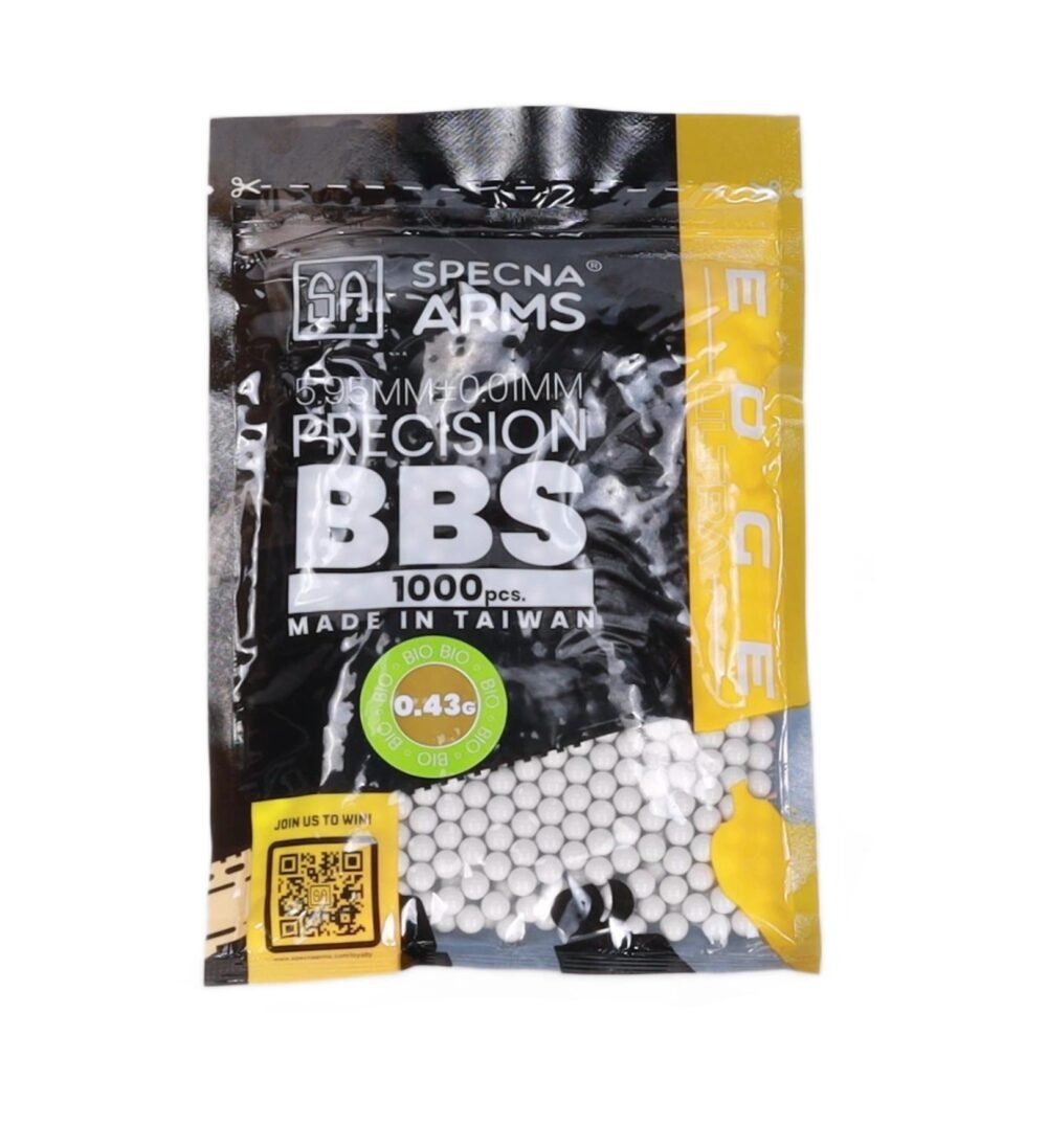 SA EDGE ULTRA(TM) BIO Pellets 0.43g, 1000 BBs (Bag) – White