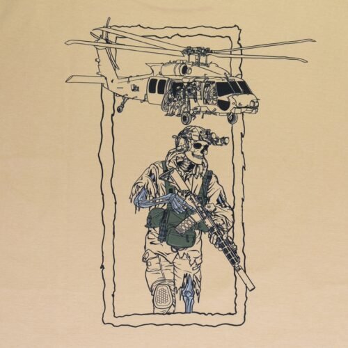 ANAREUS SKELETON OPERATOR 25 T-shirt – Black