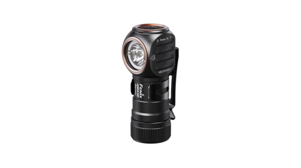 FENIX HM53R Garnet Rechargeable Headlamp – Grey / Orange