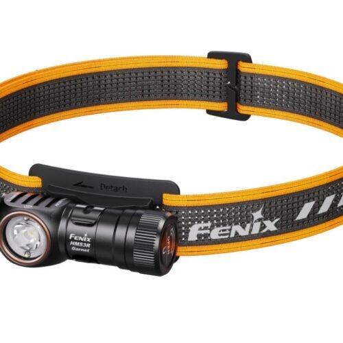 FENIX HM53R Garnet Rechargeable Headlamp – Grey / Orange