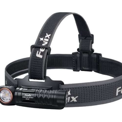 FENIX HM61R Amber V3.0 Rechargeable Headlamp – Black