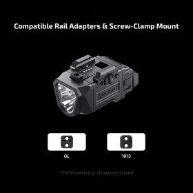 OLIGHT Valkyrie PL X Pistol Flashlight 1200 LM – Black