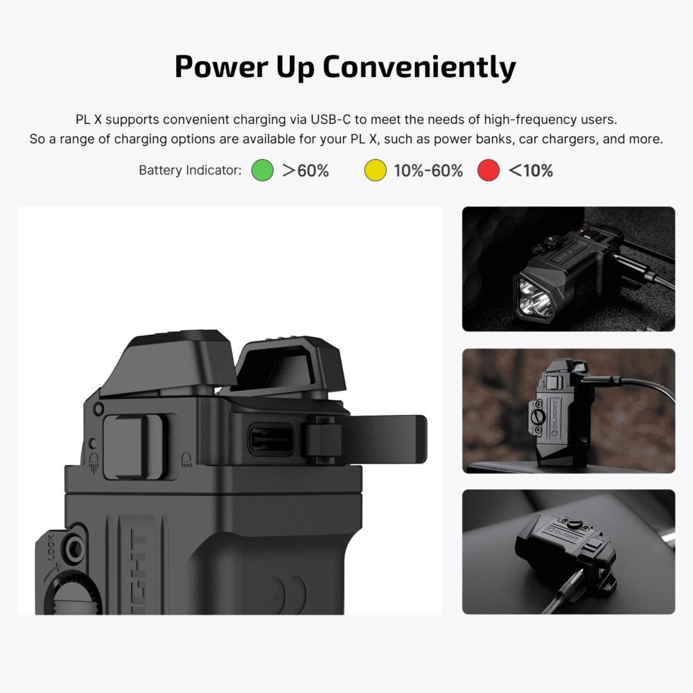 OLIGHT Valkyrie PL X Pistol Flashlight 1200 LM – Black