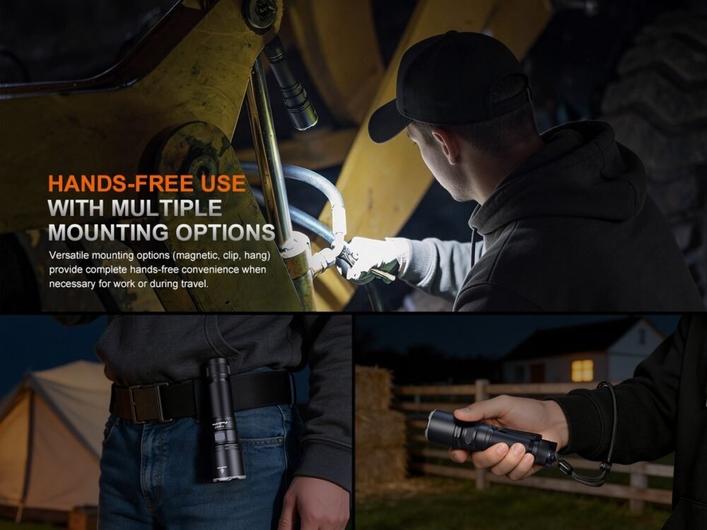 FENIX C7 PRO Rechargeable Flashlight 4600 LM – Black