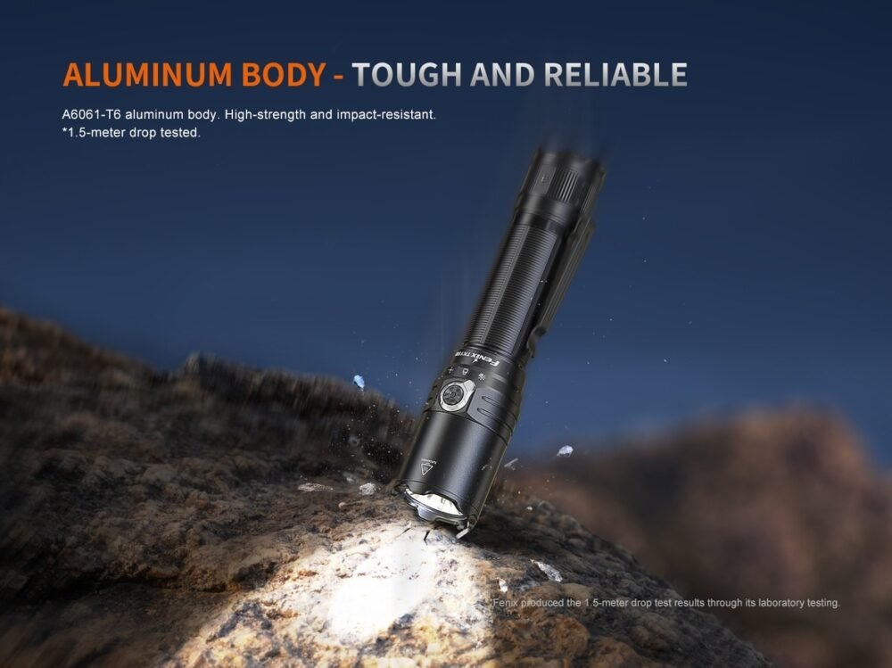 82245 FENIX TK15R Rechargeable LED Flashlight 3200 LM – Black