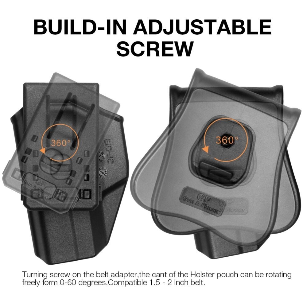 82765 G a F OWB Holster Glock Compact (19 / 23 / 32), Right-Handed – Black