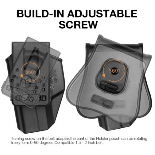 82765 G a F OWB Holster Glock Compact (19 / 23 / 32), Right-Handed – Black