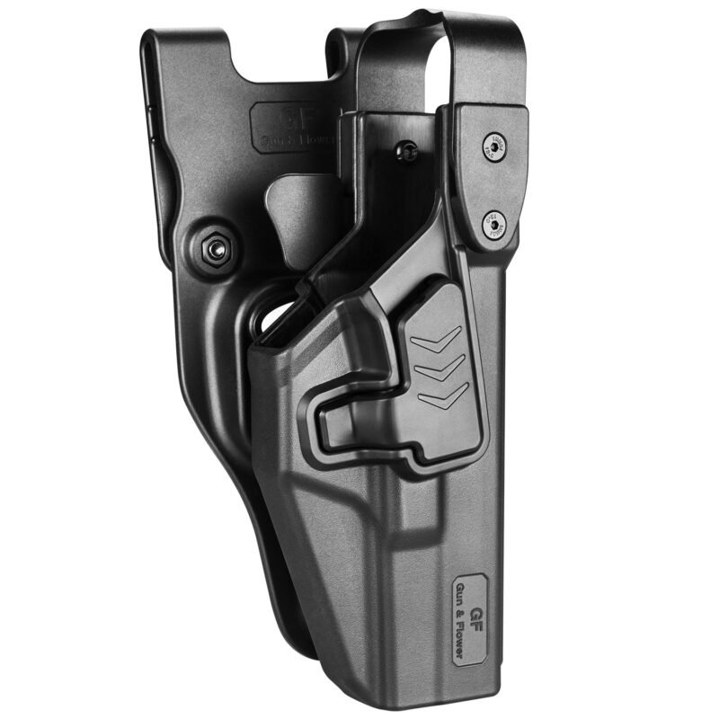 82770 G a F Glock 17 / 19 Level III Duty Holster, Right-Handed – Black