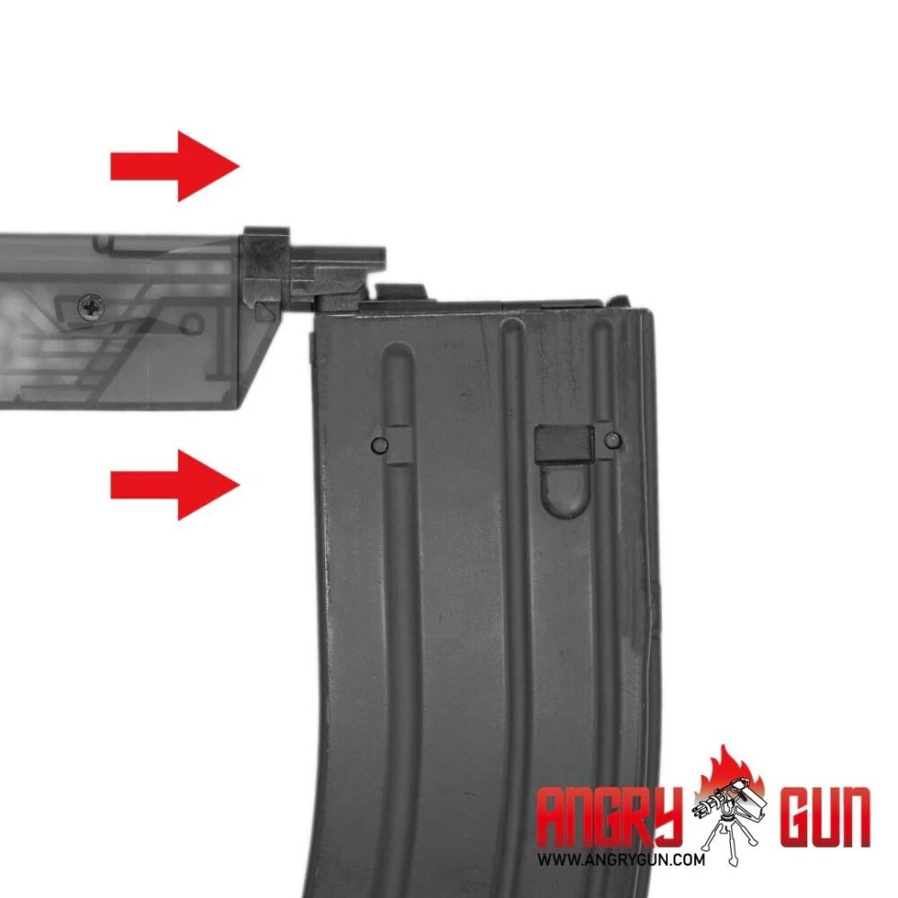 82824 Angry Gun Tokyo Marui MWS / EMG Lancer V2 Reinforced Magazine Feed Lip – Black