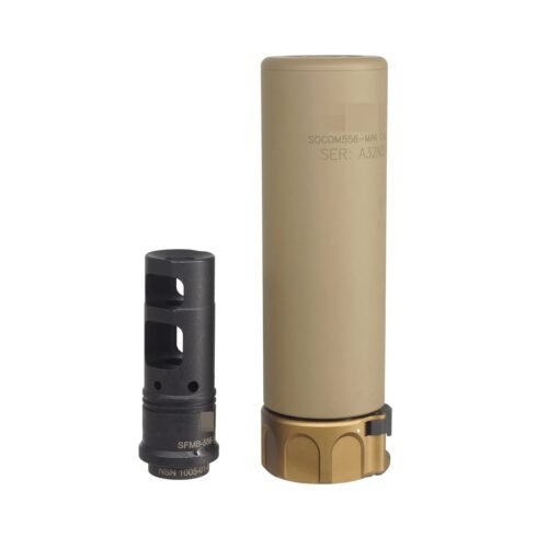 Angry Gun QD SOCOM556 MINI Tracer Suppressor 2026 Edition , 14 mm (CCW) – Tan