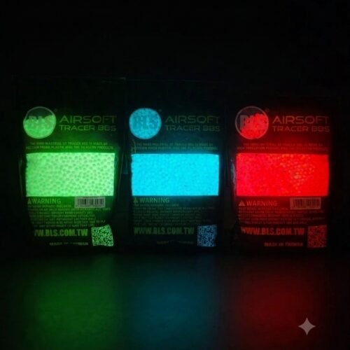 BLS TRACER Airsoft Pellets 0.30g, 3300 BBs (Bag) – Blue